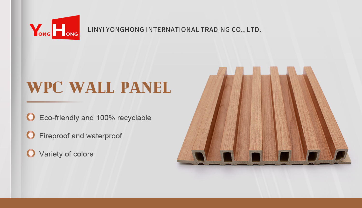 High Quality Water-Proof WPC Ceiling Panel Indoor Decorative Wall Panel Composite WPC Decorative Pan