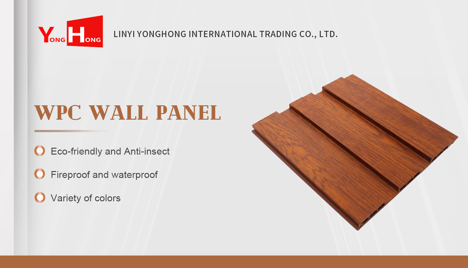 Great PVC WPC Great Wall Panels Wooden Grain PVC WPC Wall Panels
